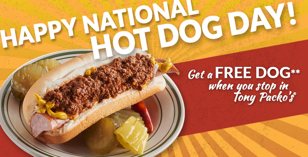 National Hot Dog Day Free Dog Tony Packo's