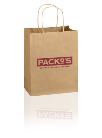 A Paper Packo's To-Go Bag
